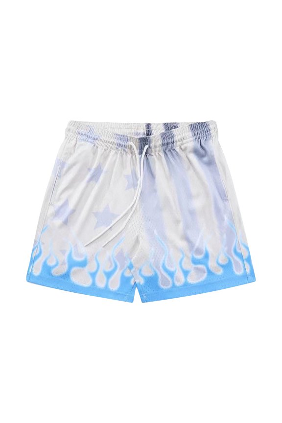 Clearance Men's Summer Printing Beach Fitness Run Casual Sports Mesh Breathability Shorts Pants