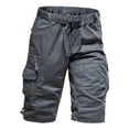 thumbnail image 1 of Taylonsss Clearance Summer Loose Casual Pants Shorts Men's Straight Cut Cropped Pants Youth Cotton Breathable And Wear, 1 of 6