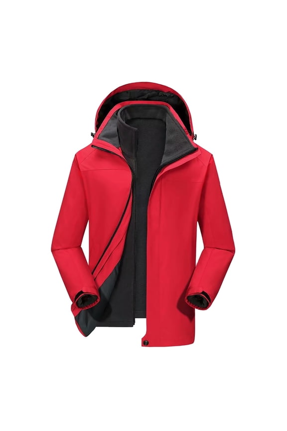 Clearance Women And Men's Three In Detachable Outdoor Mountaineering Suit And Ski Suit
