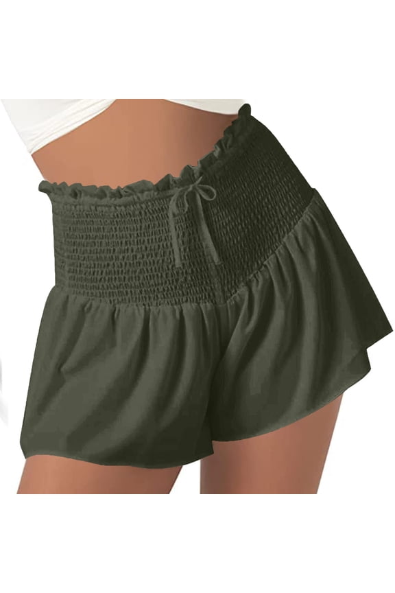 Clearance Women Drawstring Shorts Casual Summer Flowy High Waisted Spors Shorts Quick Dry Cute Beach Short Pants