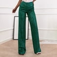 thumbnail image 1 of Taylonsss Women'S Solid Color Sequined Fashion Casual Straight-Leg High-Waisted Pants, 1 of 5