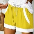 thumbnail image 1 of Taylonsss Clearance Women Summer Illustration Lace Up Elastic Pocket Casual Shorts, 1 of 5
