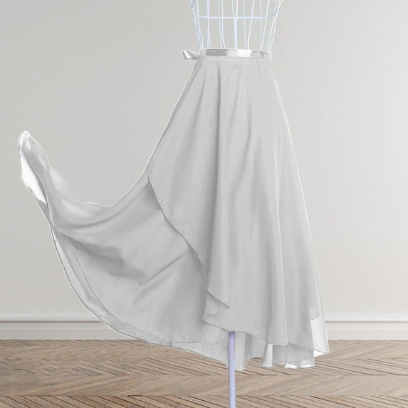 Taylonsss Clearance Women Wrap Skirt Ladies Long Skirts Chiffon Dance Sheer Skirt Summer Beach High Waisted Skirts