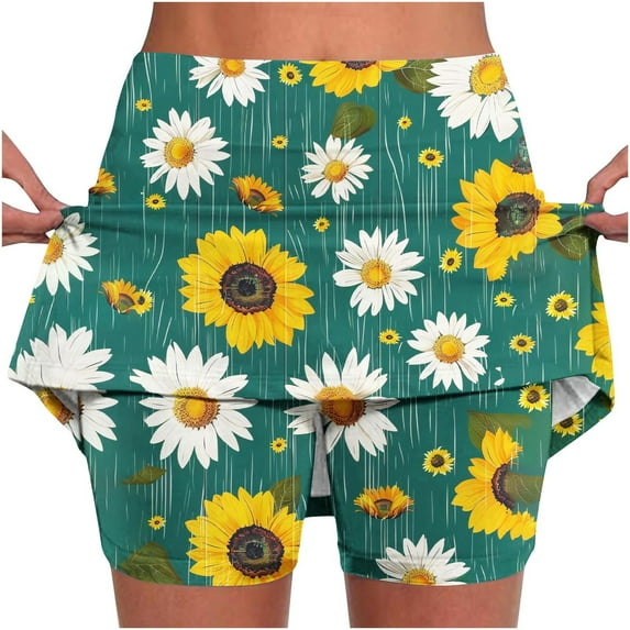Taylonsss Clearance Women's New Color Mid-waist Skirt Pants Sports Casual Shorts Bottoming Skirt Pants