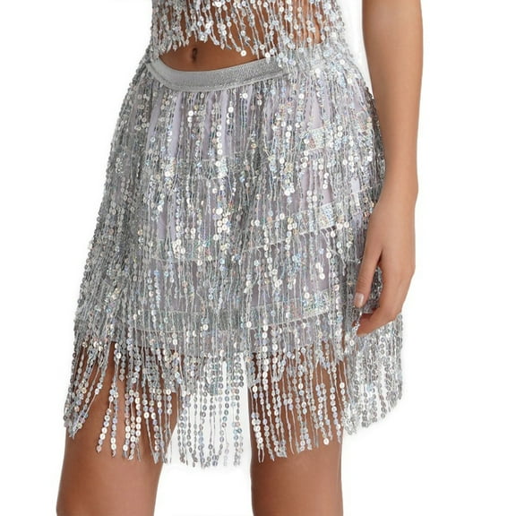 Taylonsss Clearance Women's Sexy Hip Scarf Sequined Tassel Waist Scarf Adult Female Belly Dance Dress Waist Chain Skirt