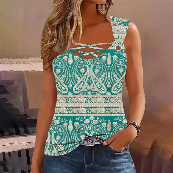 Taylonsss Women's Solid Color Camisole Sleeveless T-shirt Loose Tank Top