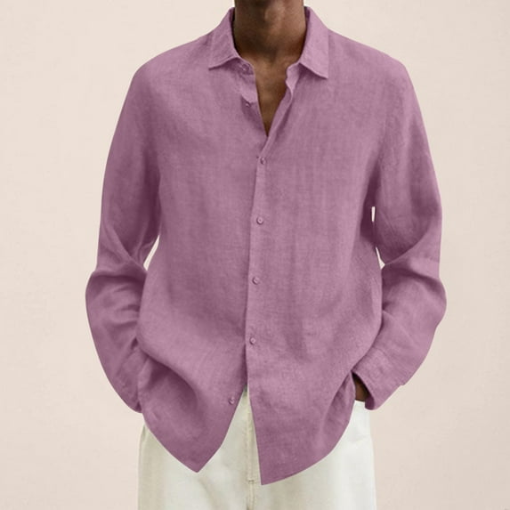 Taylonsss Fashion Man Turndown Collar Long Sleeve Tops T-Shirt Summer Printing Button Blouse Sweartshirt