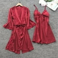 thumbnail image 1 of Taylonsss Ladies Fashion Comfortable Solid Color Lace Suspenders Pajamas Dress Woman Nightgown Home Clothes Suit, 1 of 6