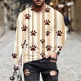 thumbnail image 1 of Taylonsss Men's Fashion Casual Round Neck Long Sleeve Pullover Printed T-Shirt with Soft Blend Fabric for Spring Summer Outdoor Daily Use, 1 of 5