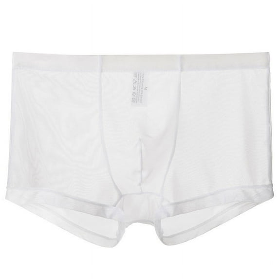 Taylonsss Men's Mesh Comfortable Sweat-absorbing Ultra-thin Underwear With Flat Angle Pants