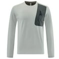 thumbnail image 1 of Taylonsss Men's Short Sleeve Casual Shirt with Zippered Pocket for Outdoor Summer Wear Solid Color Round Neck Pullover Top, 1 of 4