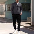 thumbnail image 1 of Taylonsss Men's Solid-Color Hooded Sweatshirt Set Drawstring Long Sleeve with Pockets Casual Comfortable Loungewear, 1 of 4