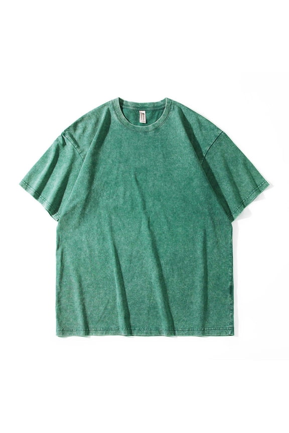 Men's Vintage Linen T-Shirt Breathable Fabric Loose Fit Drop Shoulder Short Sleeve Comfortable Casual Top for Spring Summer Wear and Gift Ideas