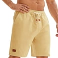 thumbnail image 1 of Taylonsss Mens Casual Shorts Elastic Waist Drawstring Boho Beach Lightweight Breathable Quick Dry Moisture Wicking Straight Leg with Pockets Summer Vacation Outdoor, 1 of 7