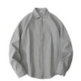 thumbnail image 1 of Taylonsss Mens Striped Print Casual Shirt Long Sleeve Turn Down Collar Button Up Front Pocket Loose Fit Comfortable Spring Summer Outdoor Daily Fashion Wear, 1 of 6