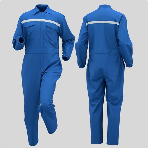 Taylonsss Mens Winter Work Jumpsuit Long Sleeve Turn Down Collar Zipper Multiple Pockets Durable and Functional Workwear