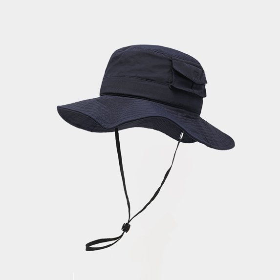Taylonsss Unisex Foldable Sun Hat Solid Color Breathable Adjustable Drawstring Outdoor Hiking Fishing Cap for UPF50+ Protection