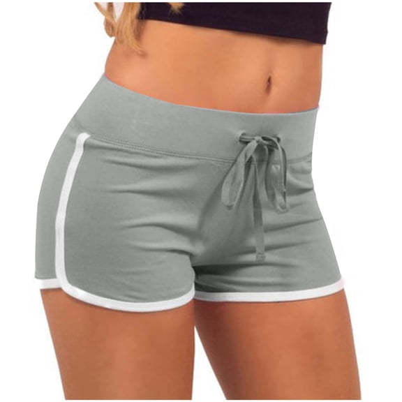 Taylonsss Women Yoga Shorts Pants Women Bandage Elastic Waist Casual Short Pants