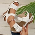 thumbnail image 1 of Taylonsss Women's Breathable Comfortable Wedge Sandals with Adjustable Ankle Strap for Spring Summer Plus Size Beach Casual Everyday Wear, 1 of 9