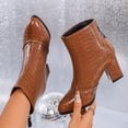 thumbnail image 1 of Taylonsss Women's Causal Pointed Toe Back Zipper Ankle Boots with Chunkys Mid-Heel for Winter Comfortable and Stable, 1 of 8