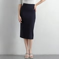 thumbnail image 1 of Taylonsss Women’s Classic Below Knee Pencil Skirt Stretch Line Midi Skirt of Business Casual Outfits, 1 of 4