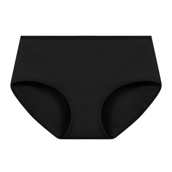 Taylonsss Womens Period Underwear Soft Comfort Mid Waist Breathable Solid Color Basic Panties