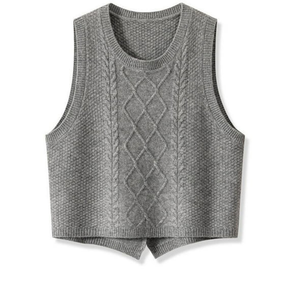 Taylonsss Women's Fall Winter Casual Sleeveless Solid Color Round Neck Tank Top Blouse - Elegant Fashion Comfortable Wear for Various Occasions