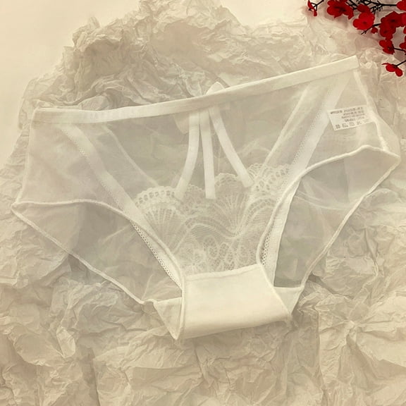Taylonsss Women's Low-Rise Lace Bikini Underwear Comfortable Seamless Sheer Mesh Breathable Everyday Panties
