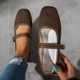thumbnail image 1 of Taylonsss Women's Plus Size Mary Jane Flat Loafers with Adjustable Buckle Closure Breathable Soft Sole for Casual Comfortable Everyday Wear, 1 of 8