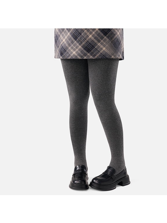 Women's Plus Size Warmth Vertical Striped Tights Soft Nylon Spandex Blend Thermal Base Layer for 15-30°C Weather