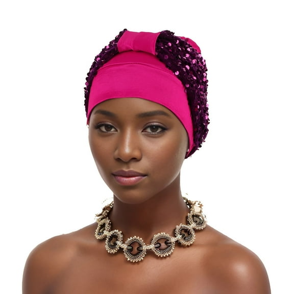 Taylonsss Women's Recent Arrival Hats Air Layer Side Embroidery Sequins Ethnic Indian African Muslim Caps