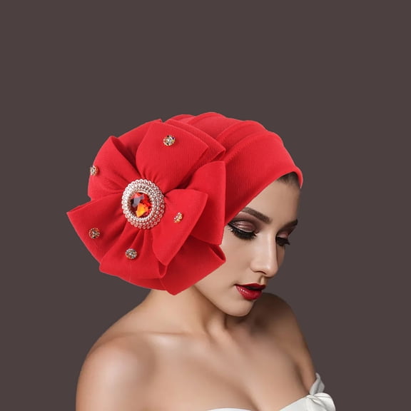 Taylonsss Women's Recent In Demand Air Layer Side Embroidered Ethnic Indian African Muslim Hats