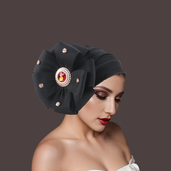 Taylonsss Women's Recent In Demand Air Layer Side Embroidered Ethnic Indian African Muslim Hats