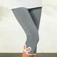thumbnail image 1 of Taylonsss Women's Summer High Waisted Solid Color Capris Matching Slim Fitting Yoga Gym Pants, 1 of 7