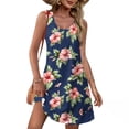 thumbnail image 1 of Taylonsss Womens Casual Dress Floral Print Sleeveless Round Neck Short Length Casual Comfort Everyday Outfit, 1 of 6