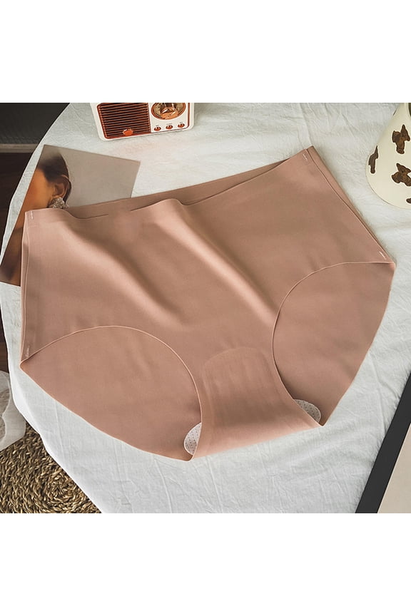Womens Cotton Underwear Soft Breathable Comfortable Seamless Everyday Wear Close-Fittings