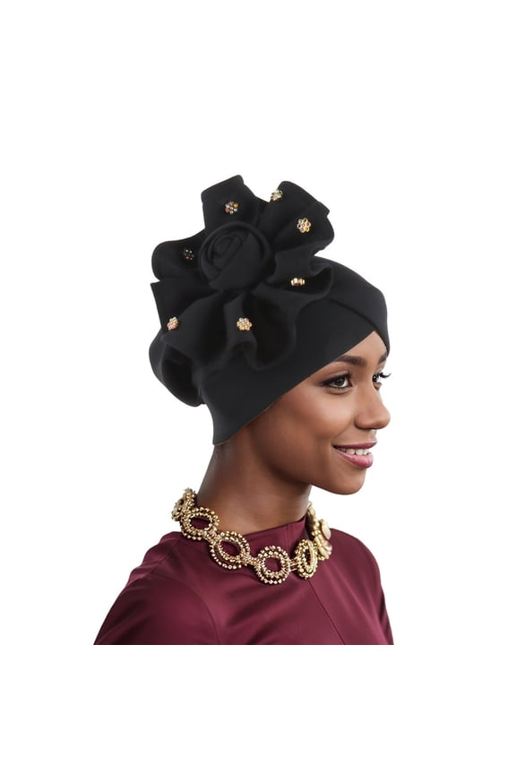 Womens Fashion Hat Breathable Side Floral Embroidery African Ethnic Style Boho Summer Caps