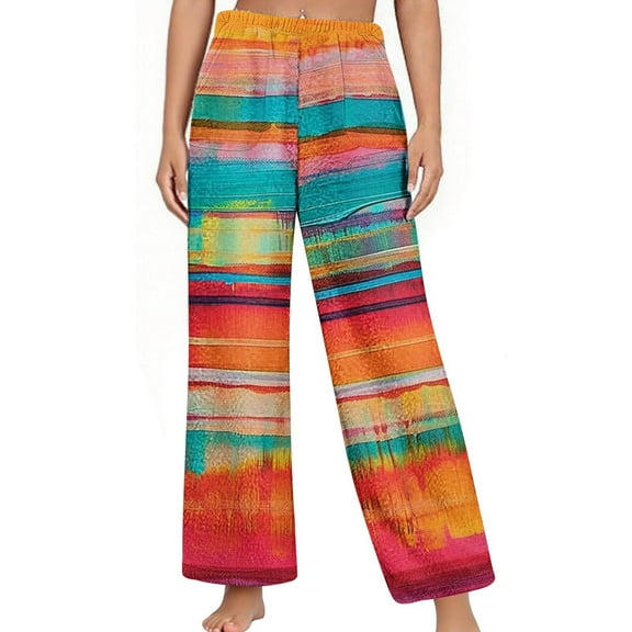 Taylonsss Womens Fleece-Lined Plush Sleep Pants Casual Printed Lounge Pants with Pockets Cozy Winter Homewear