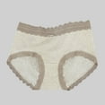 thumbnail image 1 of Taylonsss Womens High Waisted Lace Underwear Solid Color Shaping Briefs Comfort Fit Everyday Wear, 1 of 3