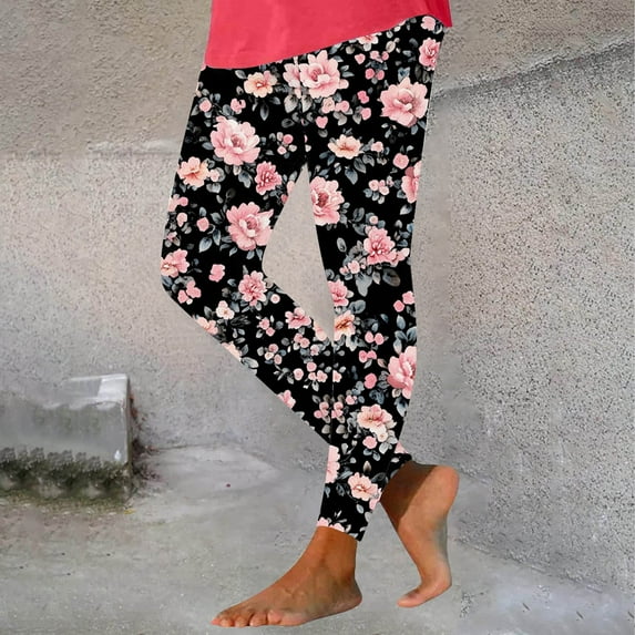 Taylonsss Womens Leggings Printed Yoga Pants Stretchy Comfortable Casual Bottoms with Fashionable Design for Daily Wear