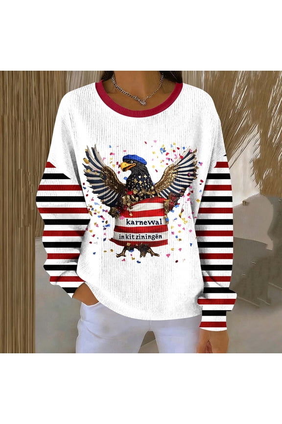 Womens Long Sleeve Round Neck Knitted Pullover Comfortable Casual Top for Home Daily Wear