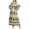 thumbnail image 1 of Taylonsss Womens Loose Fit Long Sleeve V Neck Midi Dress Casual Relaxed Beach Style, 1 of 2
