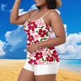 thumbnail image 1 of Taylonsss Womens Oversized Casual Swimsuit Set Split Tank Top With Chest Cushion For Summer Spring Beach Vacation Party Dating Daily Wear, 1 of 6