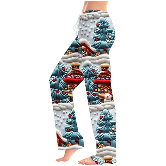 Taylonsss Womens Printed Casual Pants Lightweight Soft Comfortable Drawstring Waist for Daily Party Vacation Causal Summer Outfit