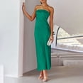 thumbnail image 1 of Taylonsss Womens Satin Dress Lace Cut-Out Backless Strapless Off-Shoulder Elegant Evening Gown, 1 of 7