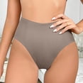 thumbnail image 1 of Taylonsss Womens Seamless Solid Color High Waist Hygienic Cotton Mid Rise Briefs Comfortable Everyday Underwear, 1 of 8