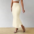 thumbnail image 1 of Taylonsss Womens Skirt High Waist Mermaid Hem Bodycon Fit Solid Color Fashionable Casual Style, 1 of 6