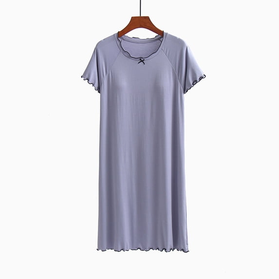 Taylonsss Womens Sleeveless Dress with Built-in Bra Comfortable Relaxed Fit Solid Color Lounge Nightgown