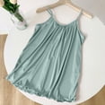 thumbnail image 1 of Taylonsss Womens Solid Round Neck Ruffle Gathered Loose Fit Sleeveless Camisole Casual Everyday Silk-Like Tank Top, 1 of 9