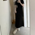 thumbnail image 1 of Taylonsss Womens Square Neck Short Sleeve Ruffle Waist Tie Flowy Maxi Dress French Style Casual, 1 of 6